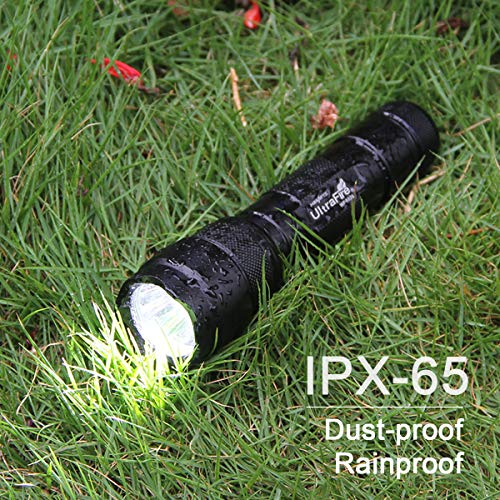UltraFire WF-502B Single Mode 1000 Lumen Mini Tactical Led Flashlight and Flashlight Holster Duty Belt Holder with 360 Degrees Rotatable Clip(Included Battery) - Thumbnail 6
