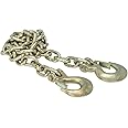 GEN-Y GH-70684 Executive Fifth to Gooseneck Safety Chain 3/8 x 84 Chain with 2 Safety Slip Hooks Grade 70