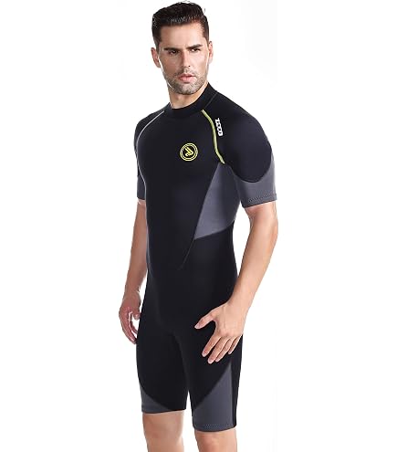 Amazon.com: Men Shorty Wetsuit 1.5mm Neoprene Back Zip Short