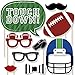 Big Dot of Happiness End Zone - Football Photo Booth Props Kit - 20 Count