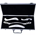 STICKON Stainless Steel Gua Sha Scraping Massage Tool Set IASTM Tools GREAT Soft Tissue Mobilization Tool (J Shape)