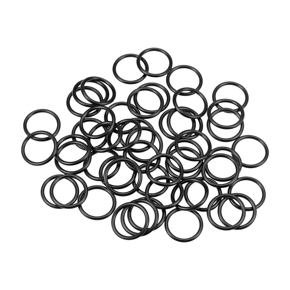 sourcing map Nitrile Rubber O-Rings 23mm OD 18mm ID 2.5mm Width, Metric Nitrile Rubber Sealing Gasket for Automotive Machine Plumbing, Pack of 50