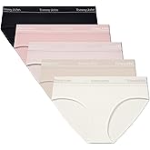 Tommy John Women's Second Skin Modal Logo Waistband Bikini Underwear