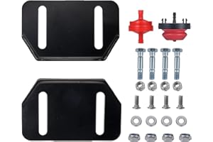 MIKATESI 784-5580 Snow Blower Thrower Iron Made Slide Skid Plate Shoes 2 Pack Skid Shoes with Mounting Hardware Kit for MTD 784-5580-0637 Cub Cadet Yardman SnowBlower