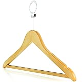 HANGERWORLD Natural Wooden Hotel Style Security