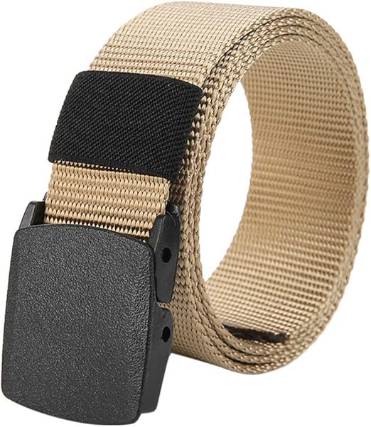 Amazon Co Jp Nicircle メンズバックルロングキャンバスナイロンウエストウェブベルトメタルフリーセキュリティチェックベルト メンズ レディース 細ベルト 本革 レザー 耐久性 カジュアル 柔らかい 高級感 無段階調節 無調整スーツベルト 通勤 通学 バレンタインデー