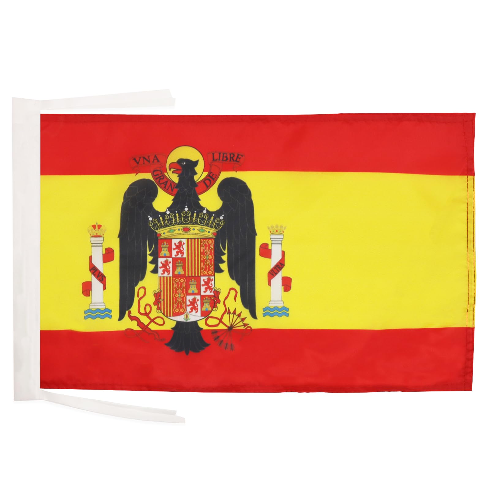 AZ FLAG - Spain under Franco 1945-1977 Flag - 18'' x 12'' - 100% Polyester Francoist Spanish Small Banner with Two Cords - Fade Resistant - Vivid Colors - 18x12 in - 45x30 Cm — image 1