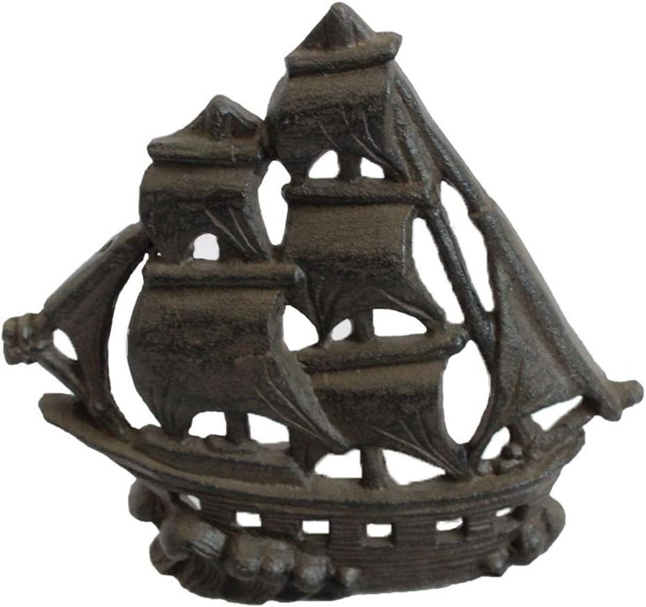 TnSok Retro Door Stoppers Metal Windproof Door Inserted Owl Cast Iron Craft Door Stop Home Decoration Heavy Door Wedge (Color : Bronze, Size : 14.8x7x14.5cm)