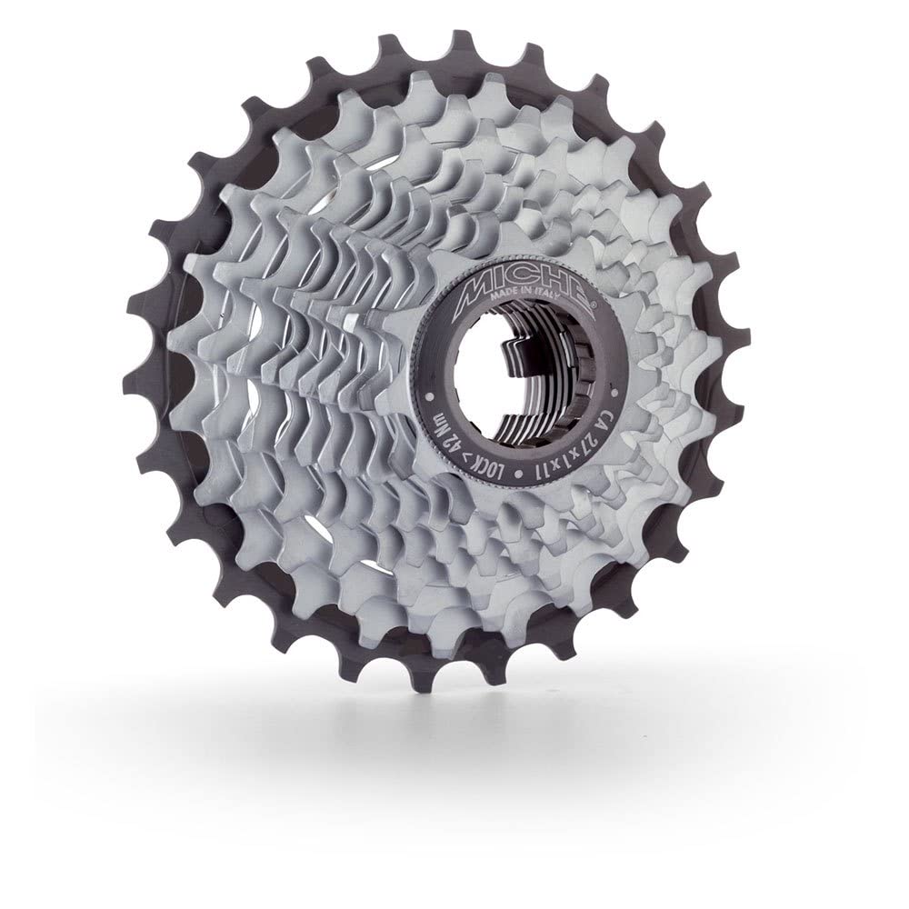 Miche Campagnolo Light 11-27 11CA Unisex Adult Steel Cassette, Silver