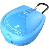 Sports Mouthguard Case, Durable Protective Box for Football &amp; Basketball | ABS Material with Ventilated Design, Portable Dental Case for Athletes, Students and Adults with ID Label Slot
