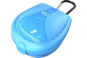 BVN Mouthguard Case Sports, Specialized Football and Basketball Mouthguard Cases, Students, Adults and Seniors Universal Sports Bule