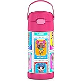 Thermos Garrafa térmica infantil Funtainer, aço inoxidável, 355 ml, L.O.L Surprise (estilos variados)