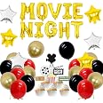 3-Pack Movie Night Tablecloths – Red Carpet Party Decor, Plastic Table Covers 54 X 108 Inch