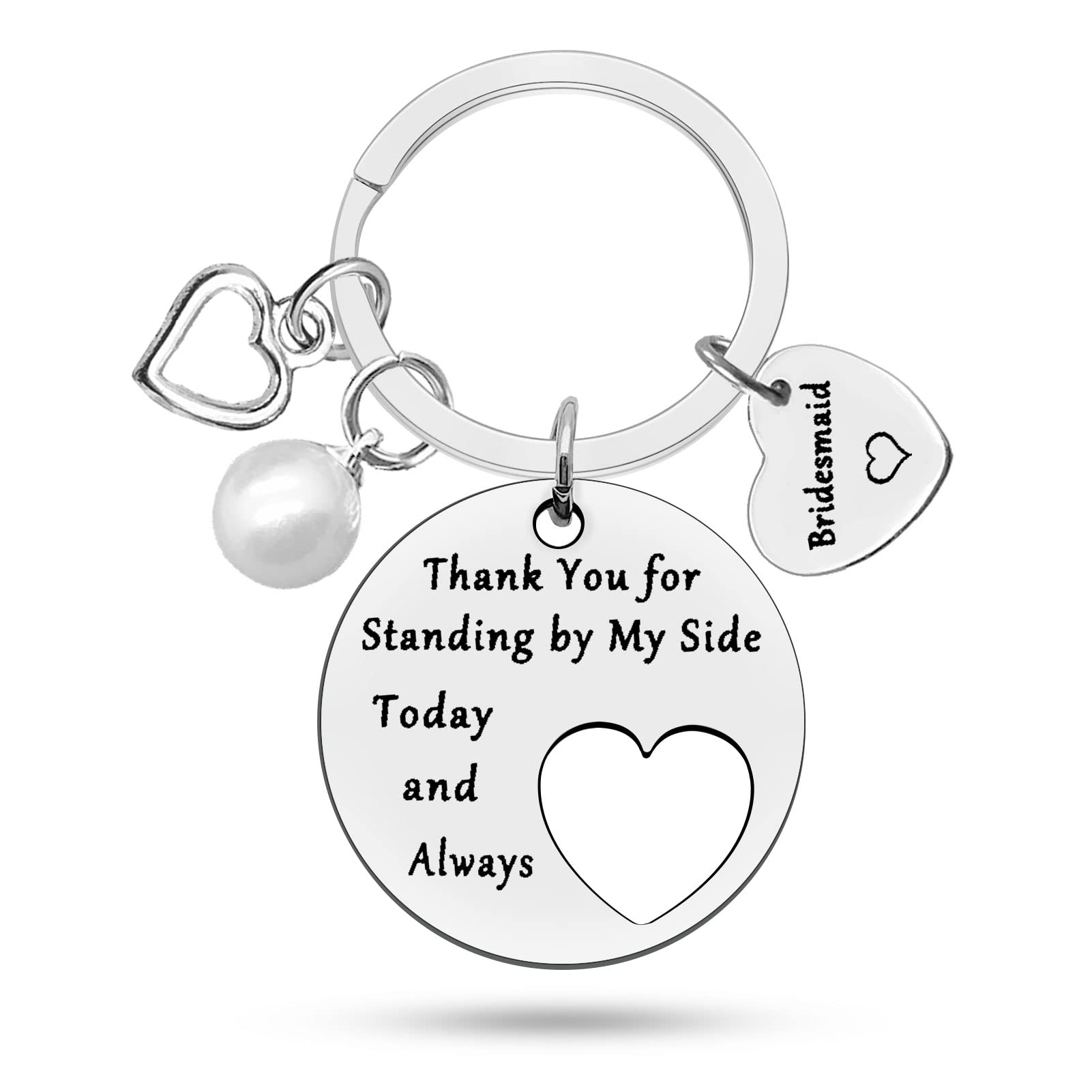 Bridesmaid Gift from Bride Thank You Gift for Maid of Honor Proposal Gifts Appreciation Keyring Wedding Jewelry for Bridesmaids Bridal Party Bachelorette Party Presents for Besties Best Friends Sister