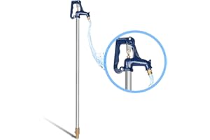 TOPFURN 3.25FT Frost Free Outdoor Faucet with 12" Bury Depth,3/4" NPT Pipe Connection,Heavy-Duty Cast Iron Hydrant for Yard, Garden, Farm Irrigation,was Easy to Install Out of The Box