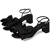 Loeffler Randall Women's Carmen Mid Heel Bow Sandals Pump