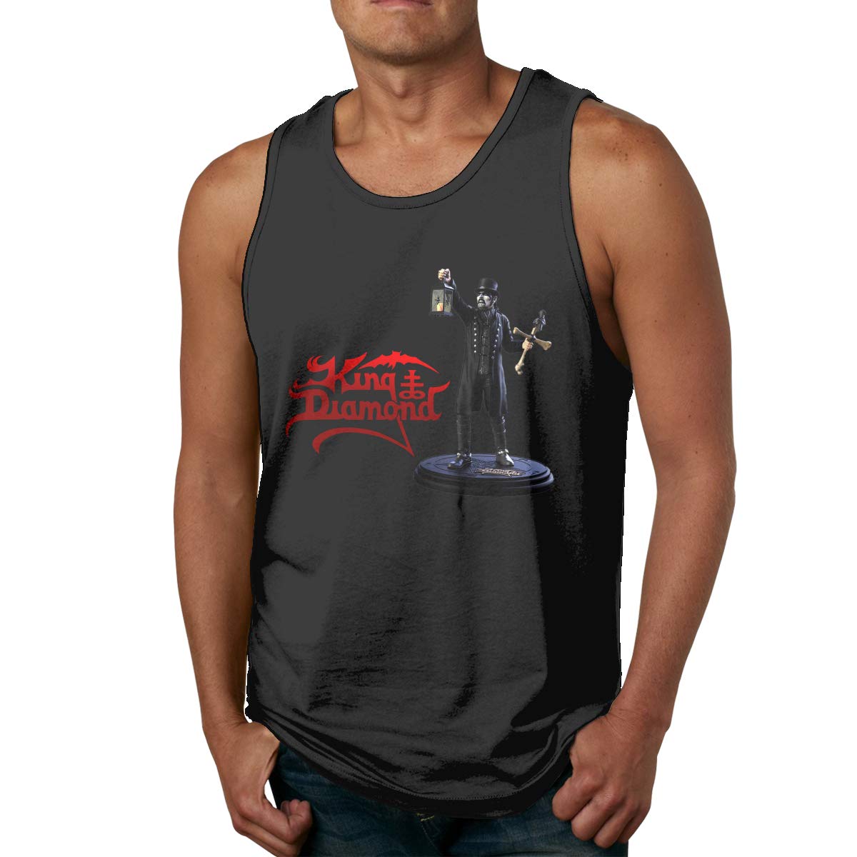 Bodatu S Ness Sleeveless Tank Tops T-shirt With King Diamond Logo