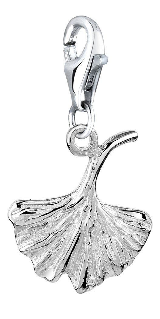 Nenalina Charm Ginkgo Leaf Pendant, for All Brands of Charm Bracelets and Necklaces, Made of 925 Sterling Silver, 713273-000