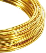 Tenn Well 12 Gauge Aluminum Craft Wire 100 ft 2mm Gold Anodized view 4