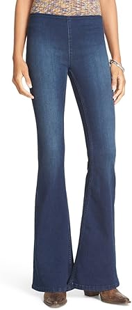 womens pull on flare jeans