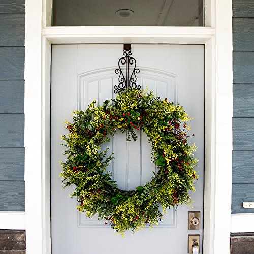 [Front Door Wreath Hanger] Colonial Design Adjustable Hook Length