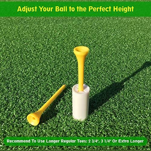 SkyLife Golf Rubber Tee Holder Set 2inch 2 Count for Driving Range Golf Practice Mat (2in 2count)