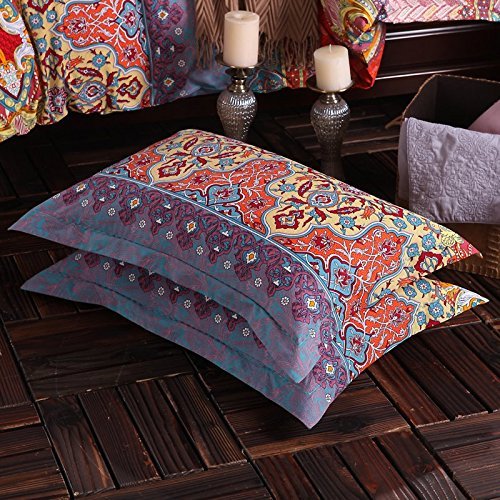 3Pcs Colorful Boho Bedding Set Bohemian Duvet Covers