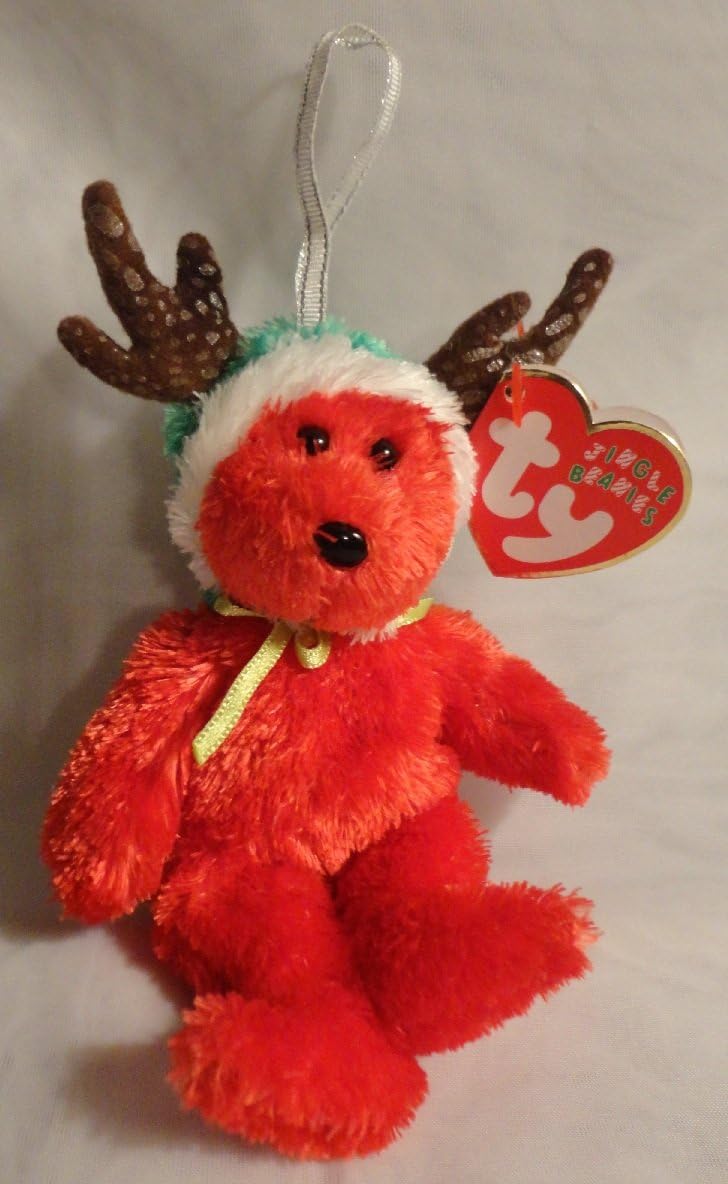 Jingle Beanies Ty 2002 Holiday Teddy
