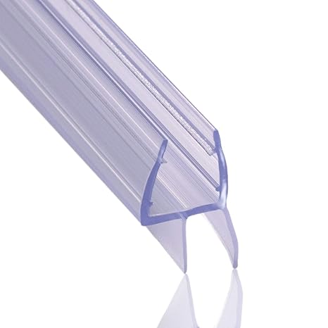 Denfive Duschdichtung 100cm – Duschkabinen Dichtungen für Glasdicke 6mm, 7mm und 8mm – Ersatzdichtung Dusche – Duschlippe – D