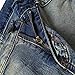 Just No Logo Men's Slim Fit Ripped Denim Destroyed Biker Jeans(Blue 001,34W)