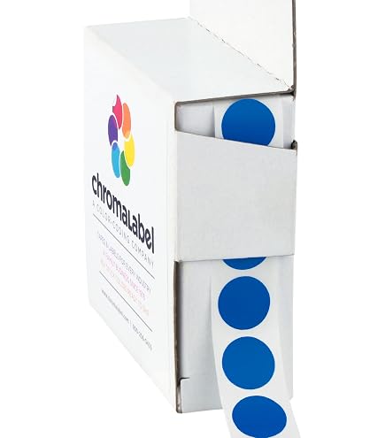 Adhesive Dots 500-Pack 1/2 Inch Round Color-Code Dot Stickers ...