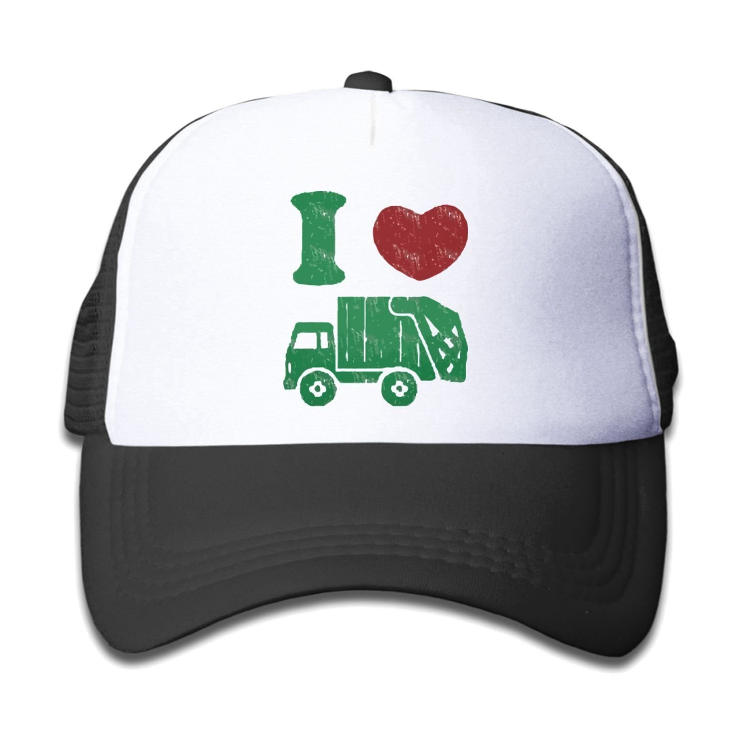 Buy Children's I love Trash Garbage Trucks hat Truck Hat Cap Black (5