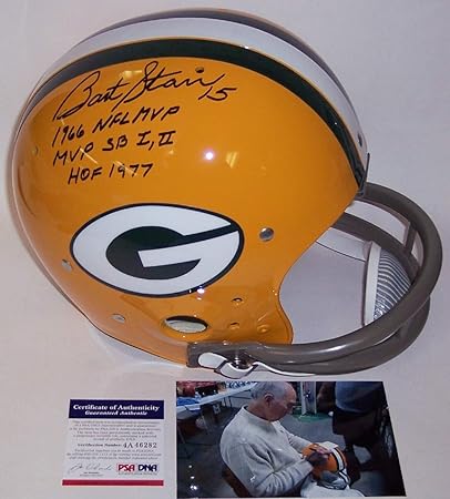 bart starr signed football