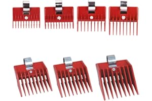 Speed O Guide Universal Clipper Comb Attachments Set of 7 (No. 000, No. 00 No. 0, No. 0a, No. 1, No. 1a, No. 2)