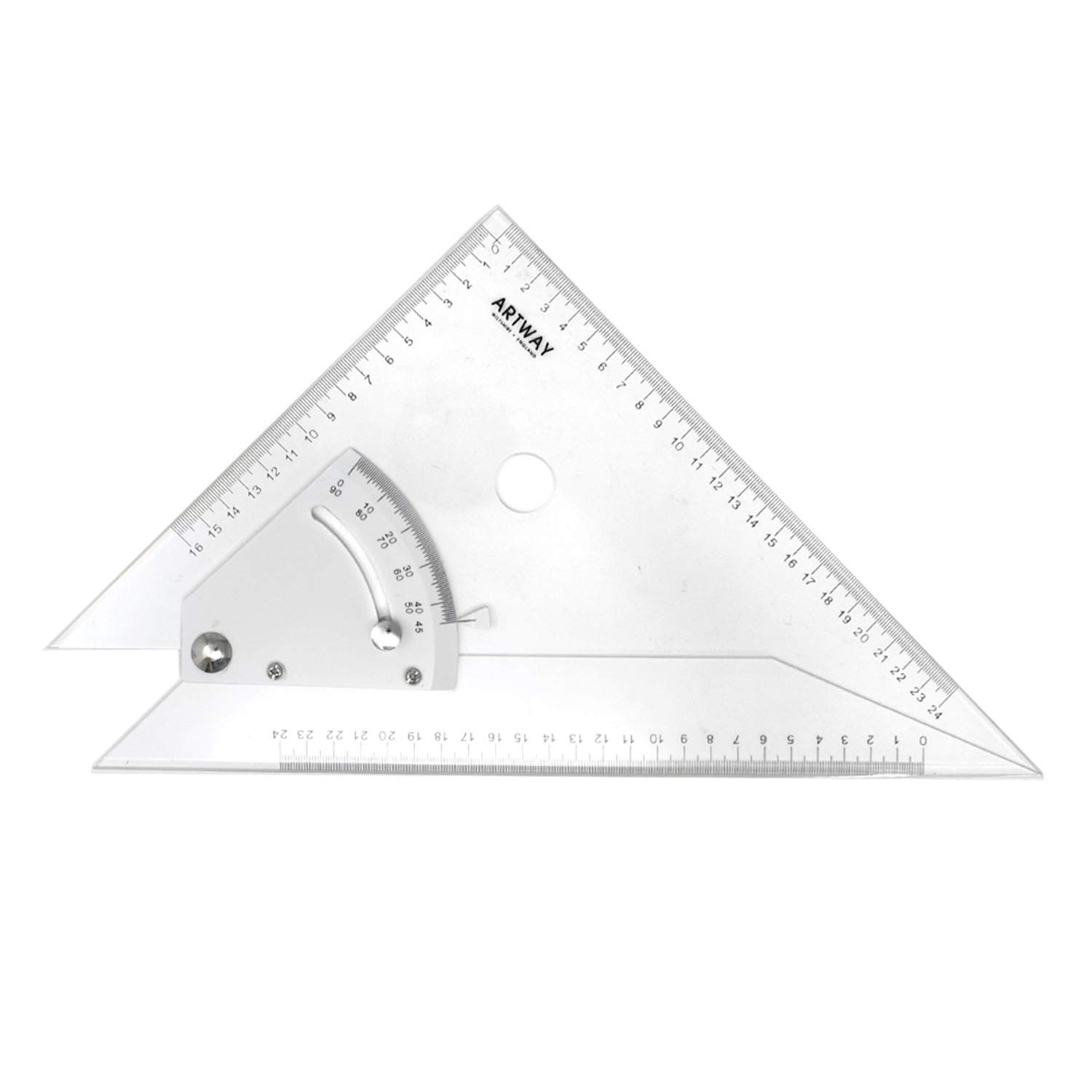 Artway Adjustable Set Square - 30cm - Acrylic
