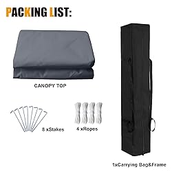 COOSHADE 10x10Ft Easy Pop-up Canopy Tent Instant