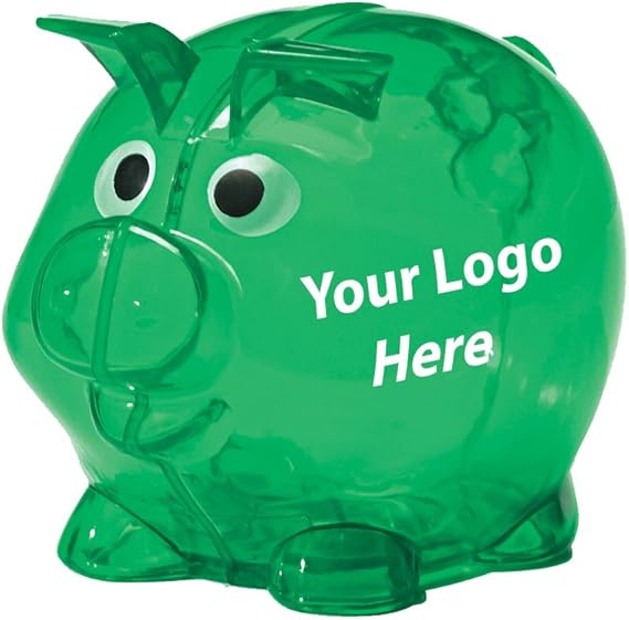 Mini Plastic Piggy Bank 100 Quantity 1.75 Each