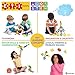 ETI Toys, STEM Learning, 80 Piece Konnectin Geometry Snowflakes. Build Rocket, Dog and More. 100 Percent Safe, Fun, Creative Skills Development. Gift, Toy for 3, 4, 5 Year Old Boys and Girls