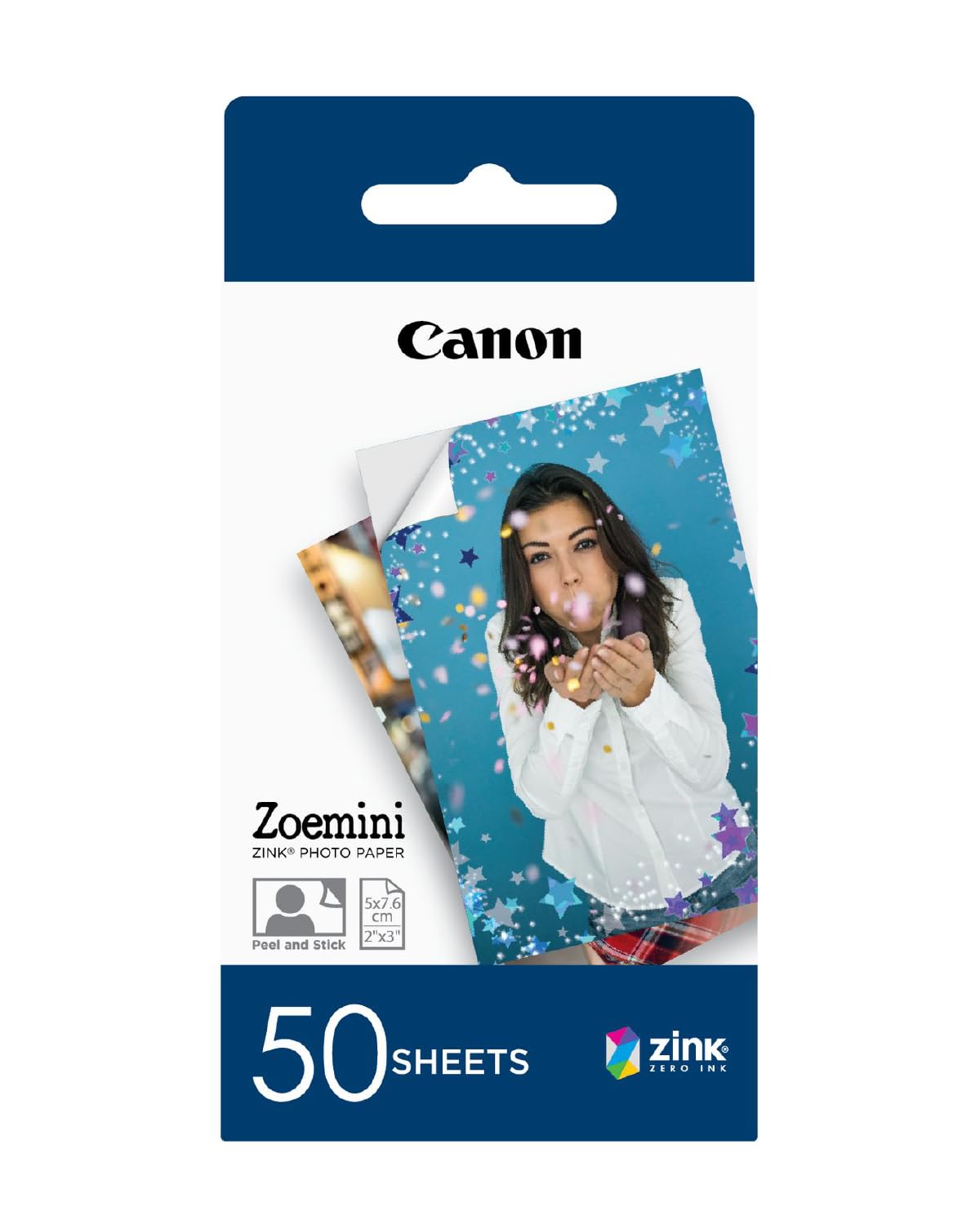 Canon Zink™ Photo Paper - Sticky-Backed 2x3" Photo Paper (50 x Sheets) - Print Phone Photos for Personalised Stickers — image 1