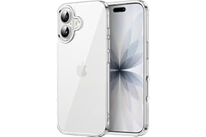 JETech Case for iPhone 17 6.3-Inch, Non-Yellowing Shockproof Phone Bumper Cover, Anti-Scratch Clear Back (Clear)