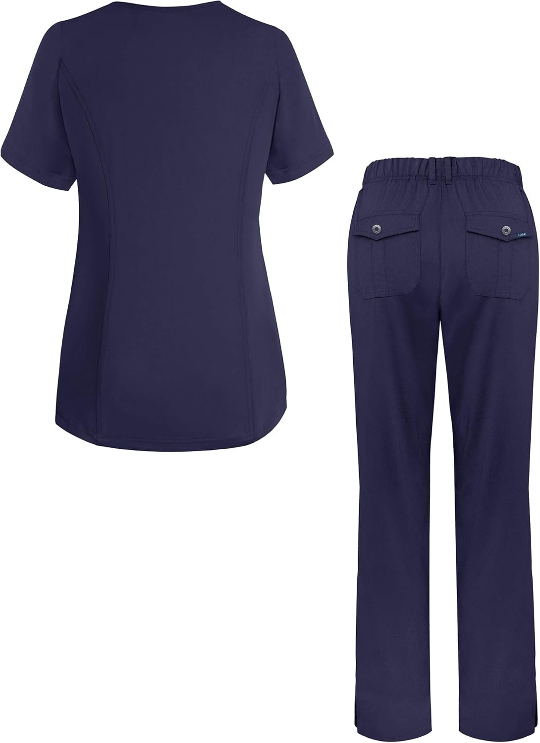 Adar Pro Breakthrough Plus Scrub Set for Women - Enhanced V-Neck Top & Multi Pocket Pants: Clothing