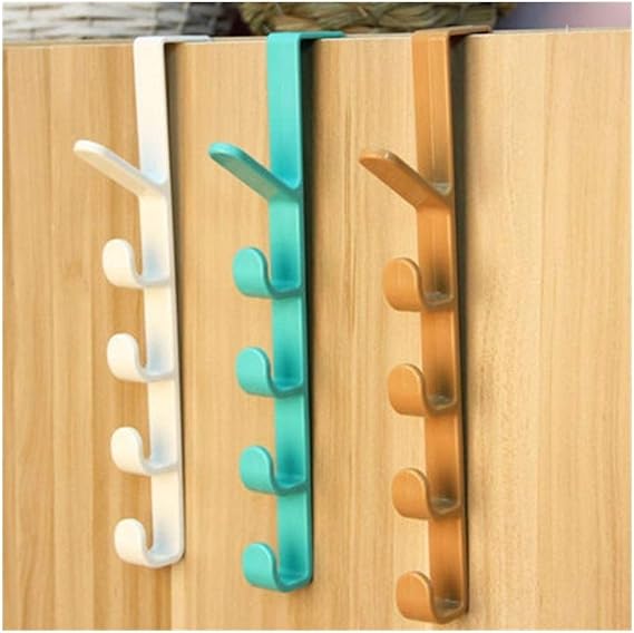HUAJIANGHU Hangers Plastic Door Hooks Over Drawer Room Door