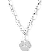 Sorority Shop Alpha Gamma Delta Necklace- Silver Plated Paperclip Necklace, Long-Lasting Alpha Gamma Delta Gifts for Women