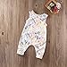 Baby Girl Sleeveless Sweet Floral Jumpers Rompers Bodysuit Playsuit Outfits (0-6 Month)
