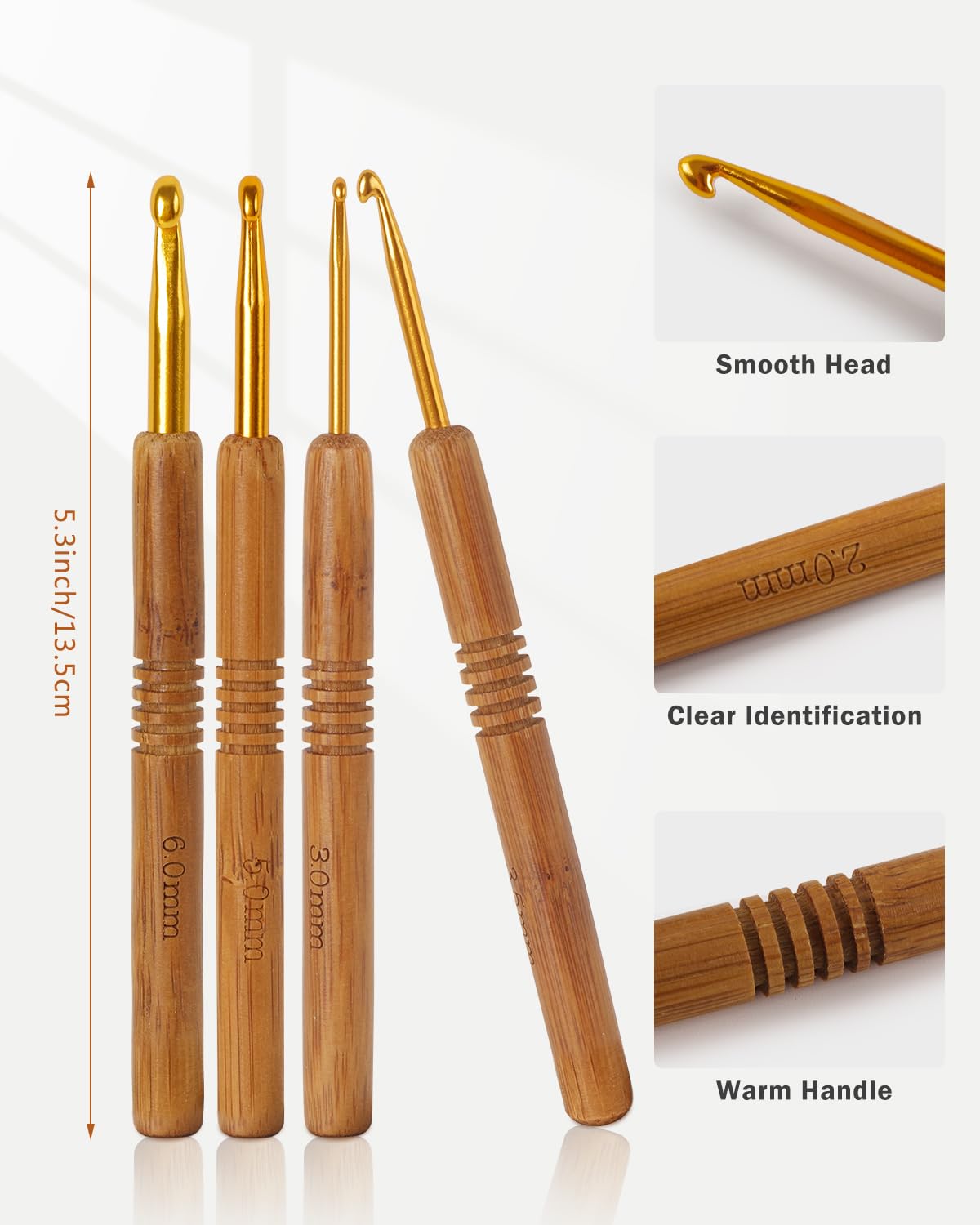 Oval Yarn Bowl, Crochet Yarn Holder with 9pcs Knitting Hooks, Yarn Storage Crochet Bowl Knitting Gift for Crocheters, Large Yarn Bowl Acacia Wooden 11.3x5.9x4.7inch (Acacia Yarn Bowl with Lid)