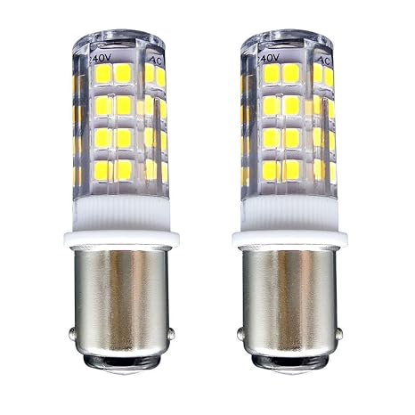 B15 LED Birne / [2Pack] SFTlite AC220-240V SBC Ba15d 4Watts LED Glühbirne Mit 51 x SMD LEDs - Kaltes Weiß 6000K 360° Lichtwin