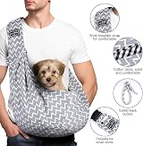 Adiwo Puppy Carrier Reversible Hands-Free Dog Sling Small Medium Cats view 3