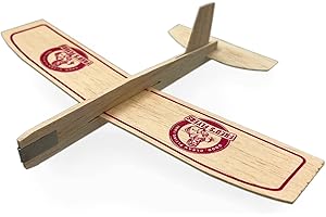 Fred's Flyers Balsa Wood Airplane Kits - 5-Pack - Made in USA Wooden Glider Toy Planes for Kids