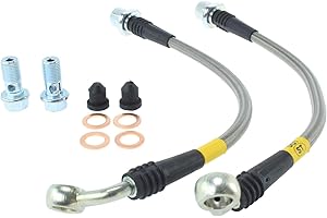 StopTech 950.44507 Stainless Steel Braided Brake Hose Kit Rear Stainless Steel Braided Brake Hose Kit