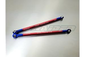 Raidenracing Aluminum Push Rod with Alloy Rod End Replace 5318X 5319X for 1/10 E-REVO Summit 1pr